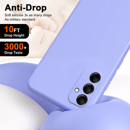 For Samsung Galaxy M14 5G Fiber Lining Soft TPU Phone Case 2.2mm Thickness Rubberized Phone Cover