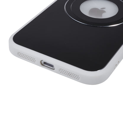 For iPhone 11 Magnetic Phone Case Logo View Aluminum Alloy Ring AG Matte TPU Back Cover