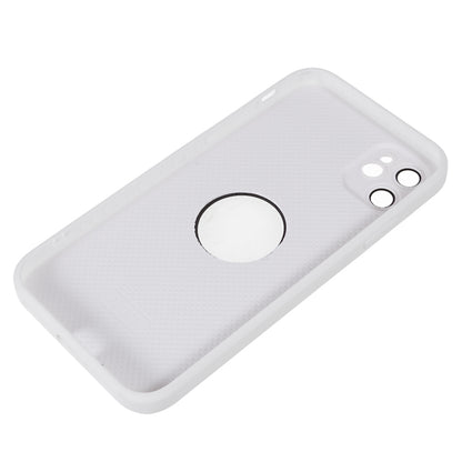 For iPhone 11 Magnetic Phone Case Logo View Aluminum Alloy Ring AG Matte TPU Back Cover