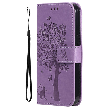 For iPhone 15 Pro Max KT Imprinting Flower Series-3 Phone Case PU Leather Flip Stand Imprinted Wallet Cover