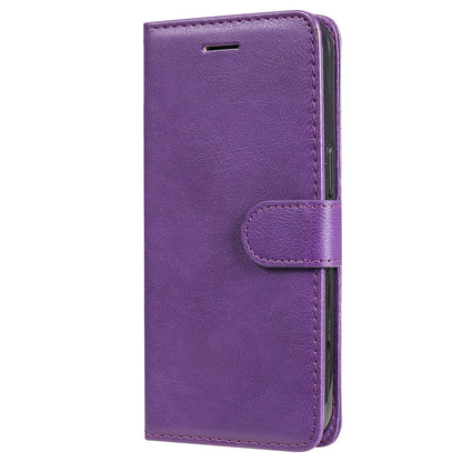 KT Leather Series-2 PU Leather Phone Cover for iPhone 15 Plus , Solid Color Phone Case with Wallet Stand