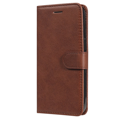 KT Leather Series-2 PU Leather Phone Cover for iPhone 15 Plus , Solid Color Phone Case with Wallet Stand