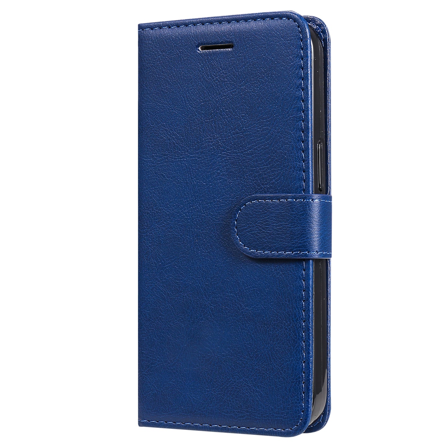 KT Leather Series-2 PU Leather Phone Cover for iPhone 15 Plus , Solid Color Phone Case with Wallet Stand