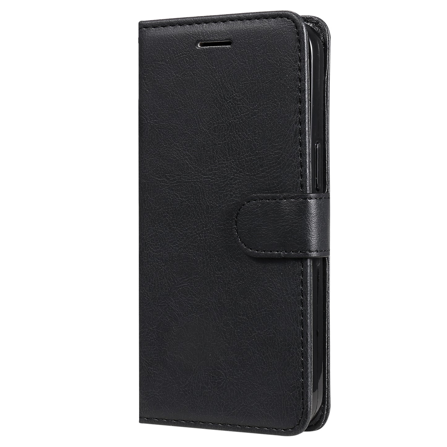 KT Leather Series-2 Phone Leather Case for iPhone 15 Pro Max , Solid Color Wallet Phone Stand Cover