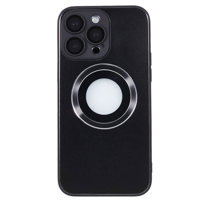For iPhone 13 Pro AG Matte Back Cover Magnetic Aluminum Alloy Ring TPU Logo View Phone Case with Lens Protector