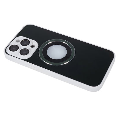 For iPhone 13 Pro AG Matte Back Cover Magnetic Aluminum Alloy Ring TPU Logo View Phone Case with Lens Protector