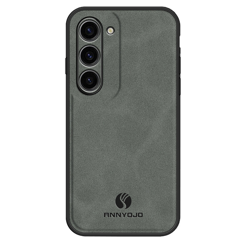 ANNYOJO For Samsung Galaxy S23+ PU Leather Coated PC+TPU Cover Magnetic Car Mount Phone Case