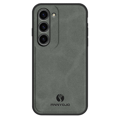 ANNYOJO For Samsung Galaxy S23+ PU Leather Coated PC+TPU Cover Magnetic Car Mount Phone Case