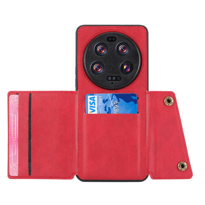 Phone Case for Xiaomi 13 Ultra Card Holder Kickstand PU Leather Coated TPU Shockproof Back Cover