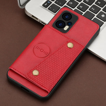 For Xiaomi Redmi Note 12 Turbo / Poco F5 5G Kickstand PU Leather Coated TPU Phone Cover with Card Slots