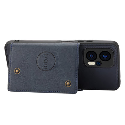 For Xiaomi Redmi Note 12 Turbo / Poco F5 5G Kickstand PU Leather Coated TPU Phone Cover with Card Slots