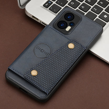 For Xiaomi Redmi Note 12 Turbo / Poco F5 5G Kickstand PU Leather Coated TPU Phone Cover with Card Slots