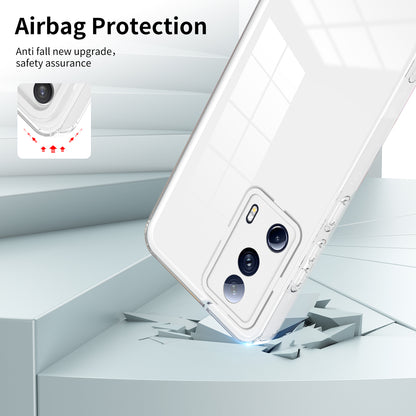 For Xiaomi 13 Lite / Civi 2 5G TPU Backplate + PC Frame + PC Camera Ring Hybrid Case Clear Shockproof Phone Cover