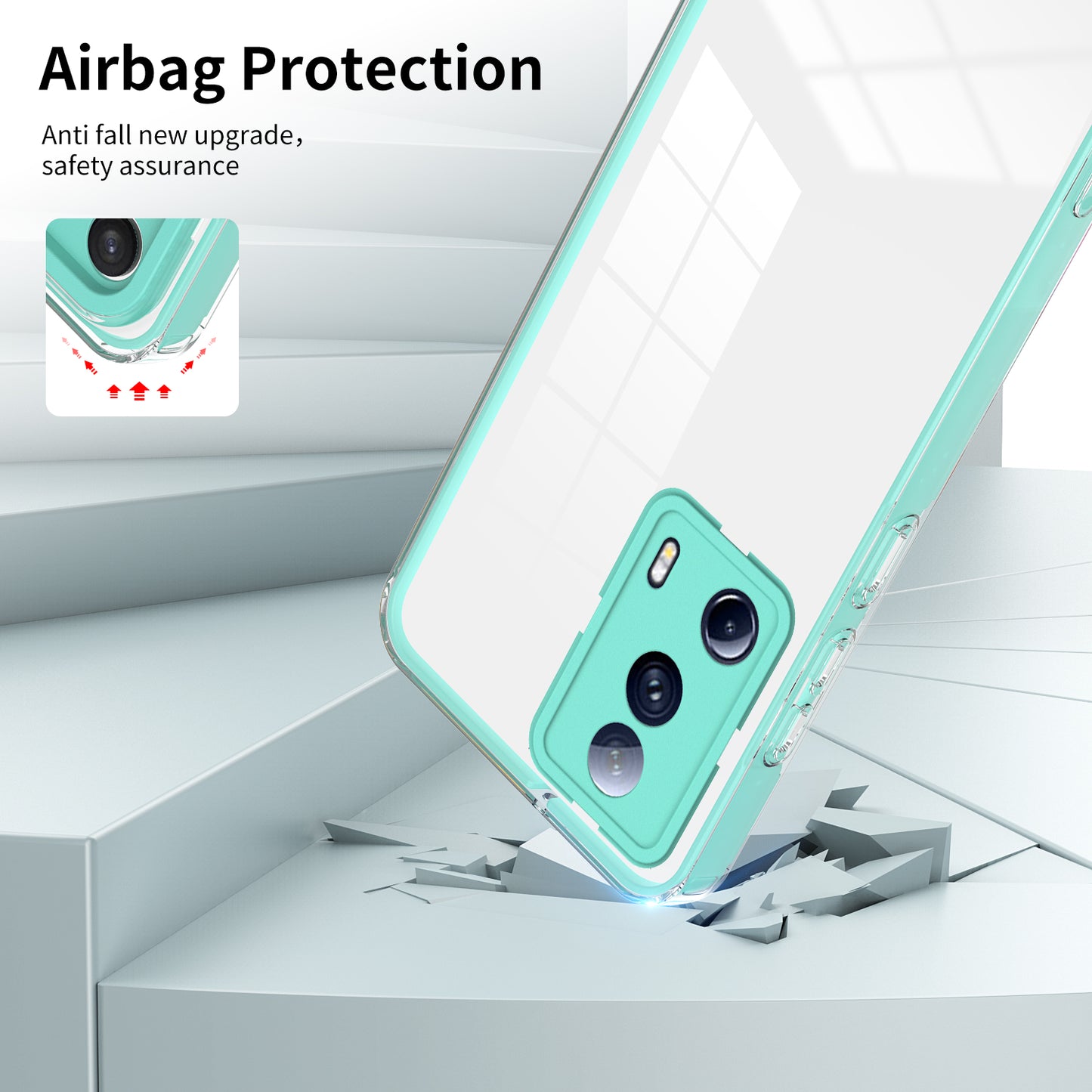 For Xiaomi 13 Lite / Civi 2 5G TPU Backplate + PC Frame + PC Camera Ring Hybrid Case Clear Shockproof Phone Cover