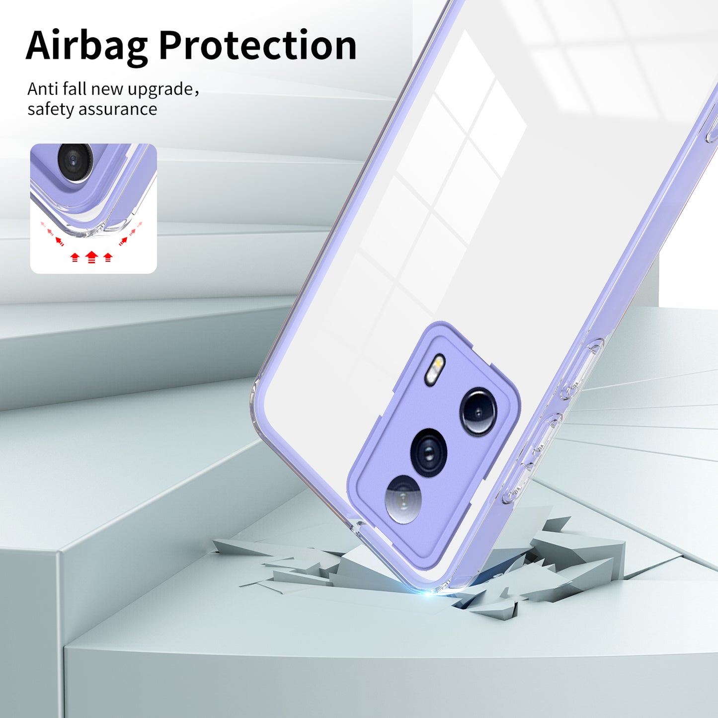 For Xiaomi 13 Lite / Civi 2 5G TPU Backplate + PC Frame + PC Camera Ring Hybrid Case Clear Shockproof Phone Cover