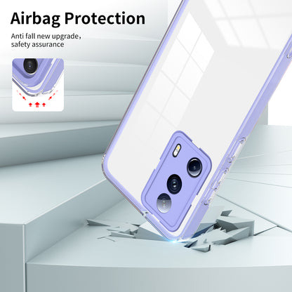 For Xiaomi 13 Lite / Civi 2 5G TPU Backplate + PC Frame + PC Camera Ring Hybrid Case Clear Shockproof Phone Cover