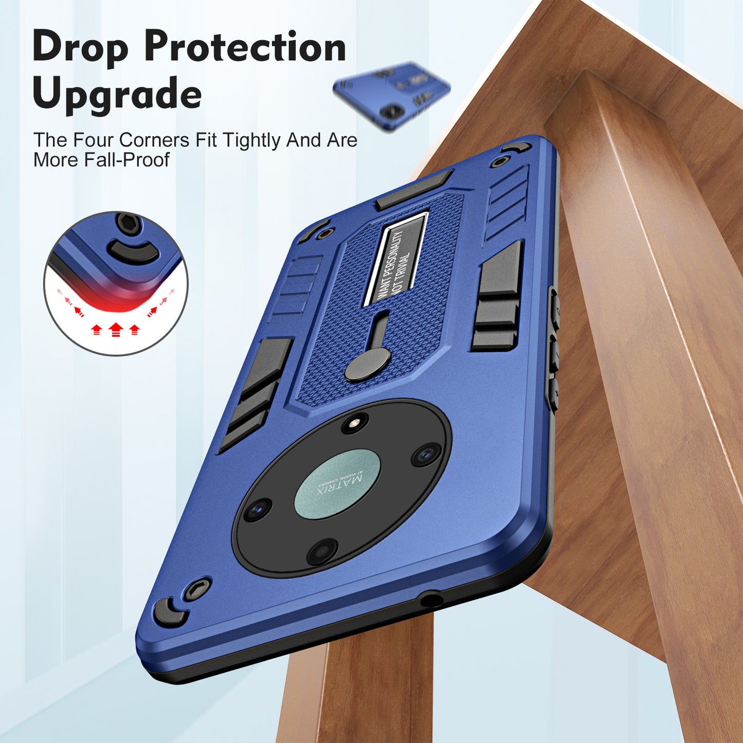 For Honor X9a 5G / X40 5G / Magic5 Lite 5G Metal Kickstand Phone Case Silicone Ring Strap TPU+PC Cover