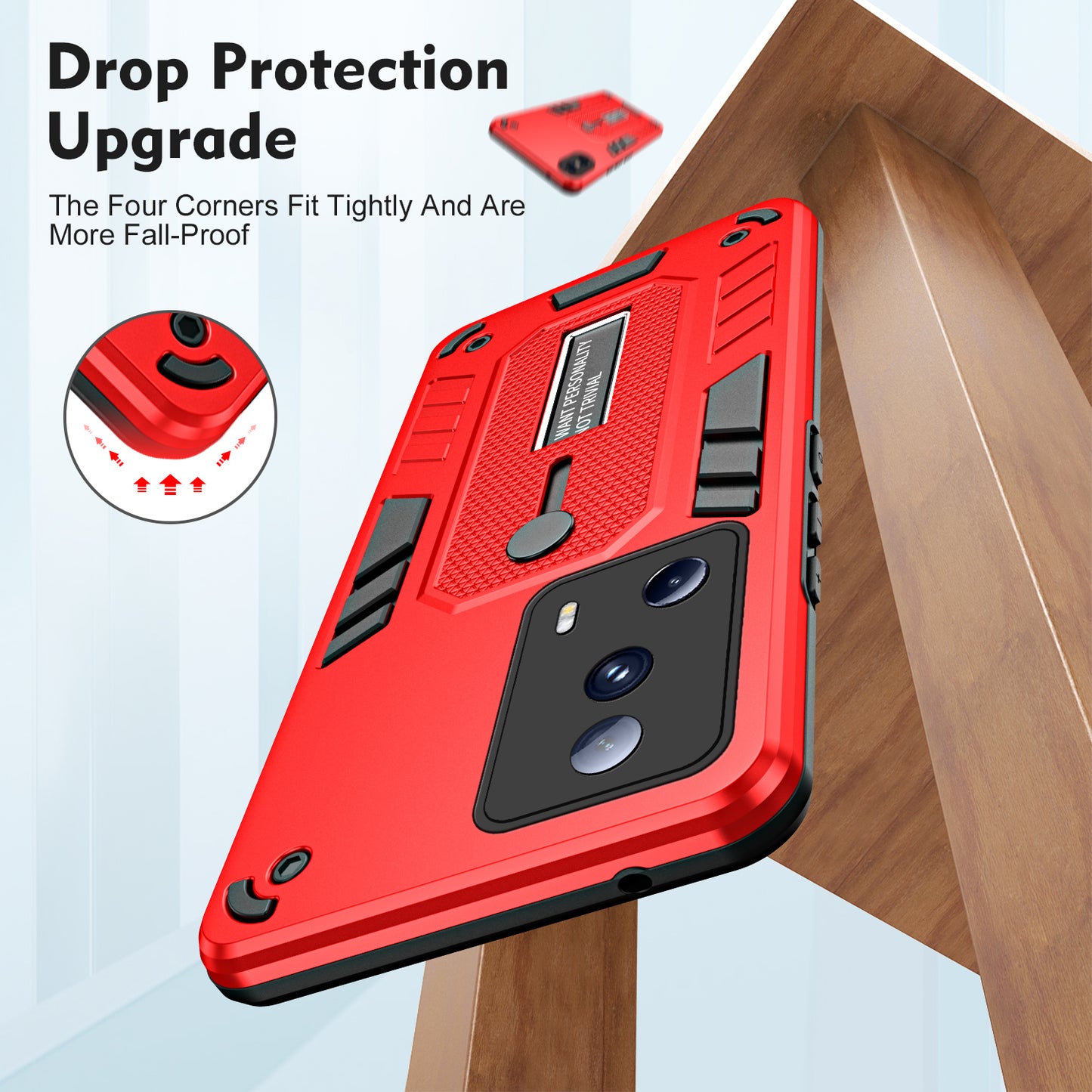 For Xiaomi 13 Lite / Civi 2 5G Hidden Kickstand Cover Silicone Ring Strap TPU+PC Mobile Case