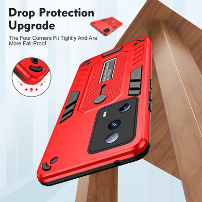 For Xiaomi 13 Lite / Civi 2 5G Hidden Kickstand Cover Silicone Ring Strap TPU+PC Mobile Case