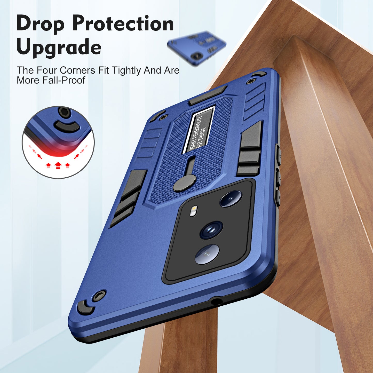 For Xiaomi 13 Lite / Civi 2 5G Hidden Kickstand Cover Silicone Ring Strap TPU+PC Mobile Case