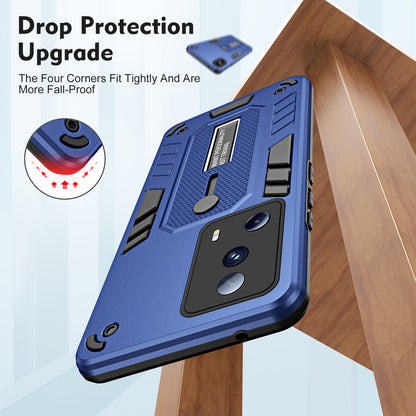 For Xiaomi 13 Lite / Civi 2 5G Hidden Kickstand Cover Silicone Ring Strap TPU+PC Mobile Case