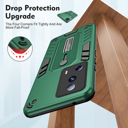 For Xiaomi 13 Lite / Civi 2 5G Hidden Kickstand Cover Silicone Ring Strap TPU+PC Mobile Case