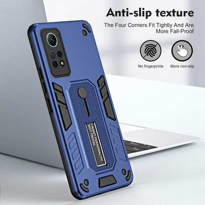 For Xiaomi Redmi Note 12 Pro 4G Metal Kickstand Phone Case Finger Ring Strap TPU+PC Cover