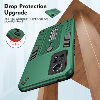 For Xiaomi Redmi Note 12 Pro 4G Metal Kickstand Phone Case Finger Ring Strap TPU+PC Cover