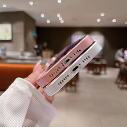 For iPhone 14 Pro Max Fall-proof Cute Panda Pattern Printing Tempered Glass+TPU Phone Case with Lens Film