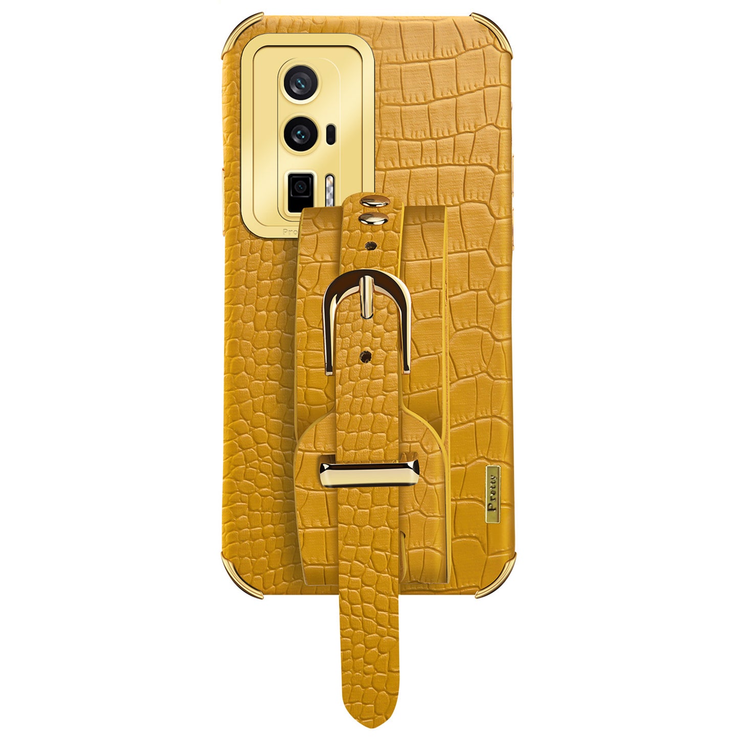 For Xiaomi Redmi K60 5G / K60 Pro 5G / Poco F5 Pro 5G Wristband Kickstand Case Electroplating PU Leather+ TPU Phone Cover