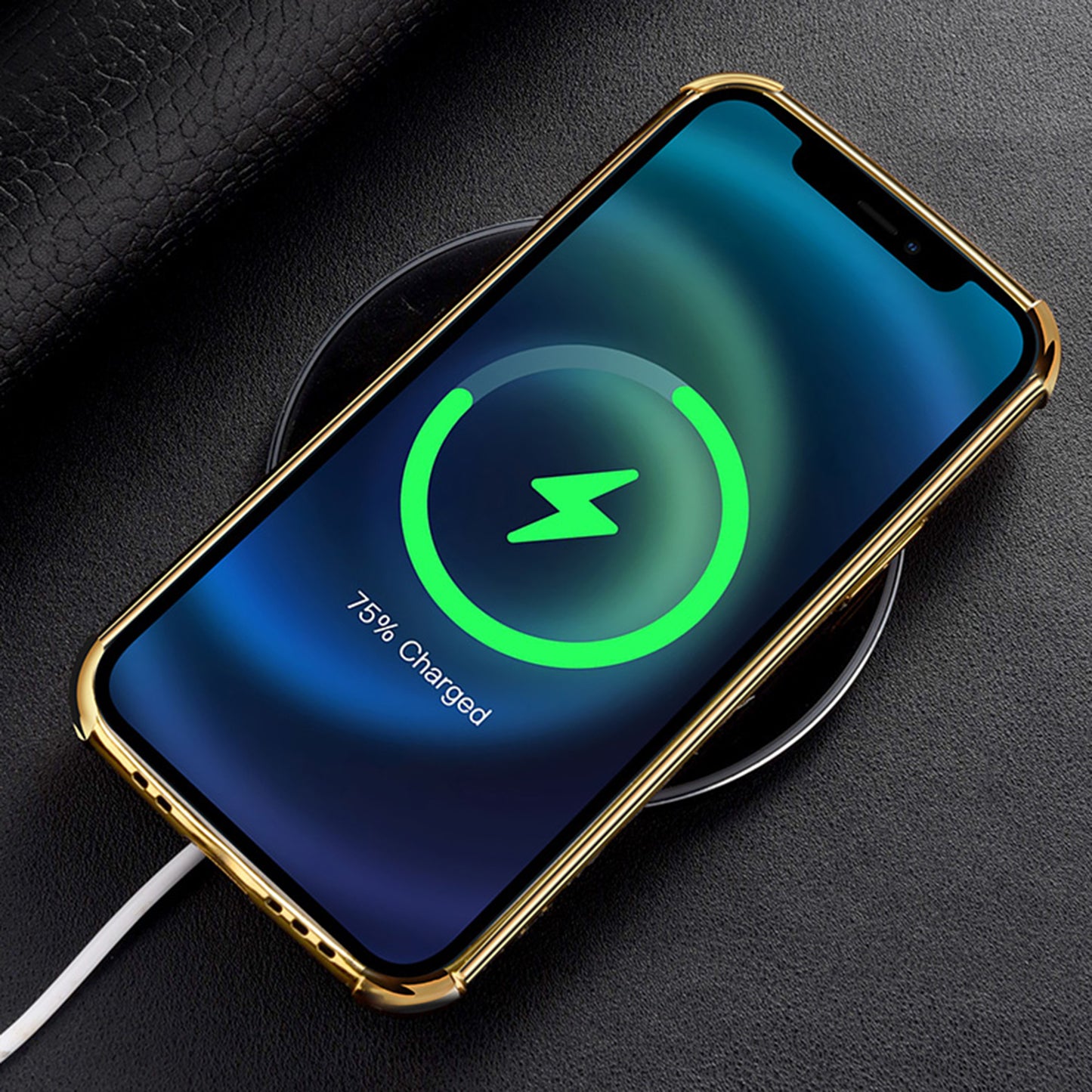 For vivo Y02 4G Leather Coated TPU Phone Case Ring Kickstand 6D Electroplated Back Cover