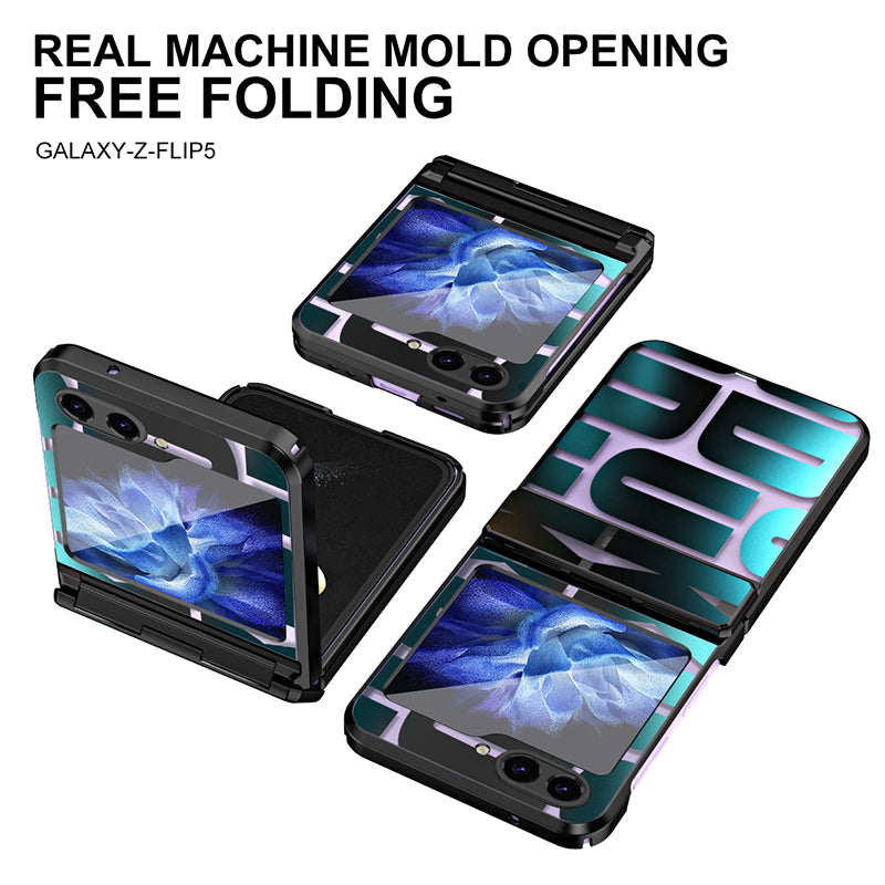 For Samsung Galaxy Z Flip5 5G Case Electroplating PC Phone Cover