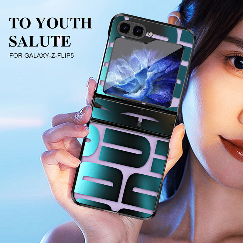 For Samsung Galaxy Z Flip5 5G Case Electroplating PC Phone Cover