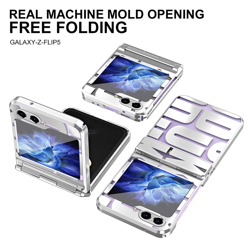 For Samsung Galaxy Z Flip5 5G Case Electroplating PC Phone Cover