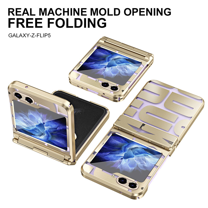 For Samsung Galaxy Z Flip5 5G Case Electroplating PC Phone Cover