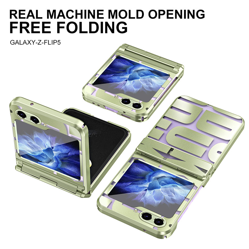 For Samsung Galaxy Z Flip5 5G Case Electroplating PC Phone Cover