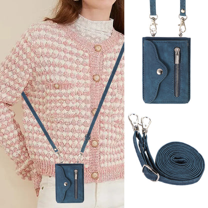 For Samsung Galaxy Z Flip5 5G RFID Blocking Card Bag Case PU Leather+PC Phone Cover with Kickstand