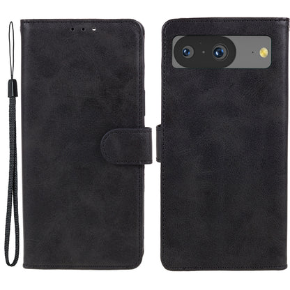For Google Pixel 8 PU Leather Wallet Phone Case Calf Texture Anti-drop Stand Cover