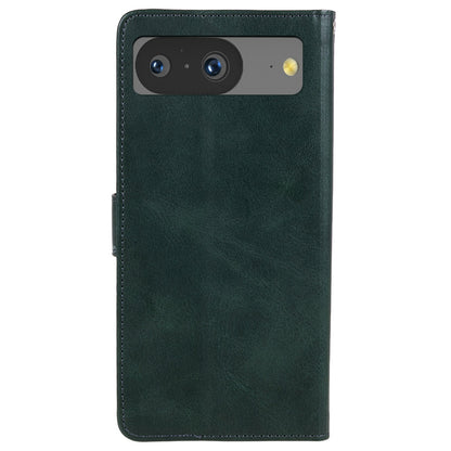For Google Pixel 8 PU Leather Wallet Phone Case Calf Texture Anti-drop Stand Cover