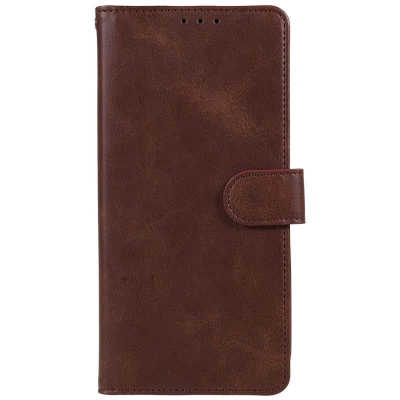 For Sony Xperia 10 V Calf Texture Anti-drop Stand Cover PU Leather Wallet Phone Case