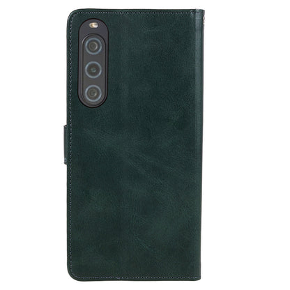 For Sony Xperia 10 V Calf Texture Anti-drop Stand Cover PU Leather Wallet Phone Case