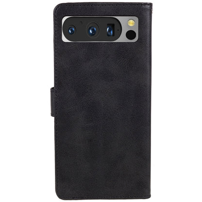 For Google Pixel 8 Pro PU Leather Wallet Phone Case Calf Texture Shockproof Stand Cover