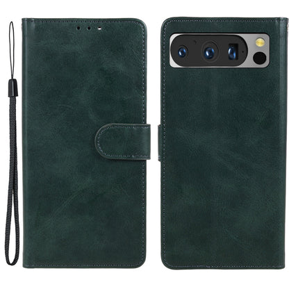 For Google Pixel 8 Pro PU Leather Wallet Phone Case Calf Texture Shockproof Stand Cover