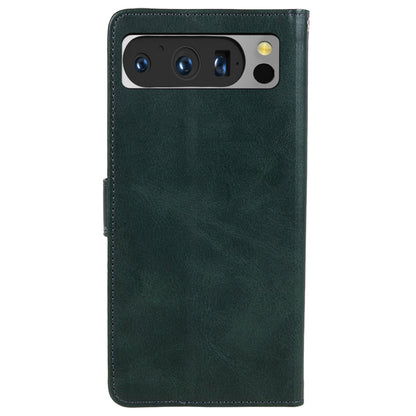 For Google Pixel 8 Pro PU Leather Wallet Phone Case Calf Texture Shockproof Stand Cover