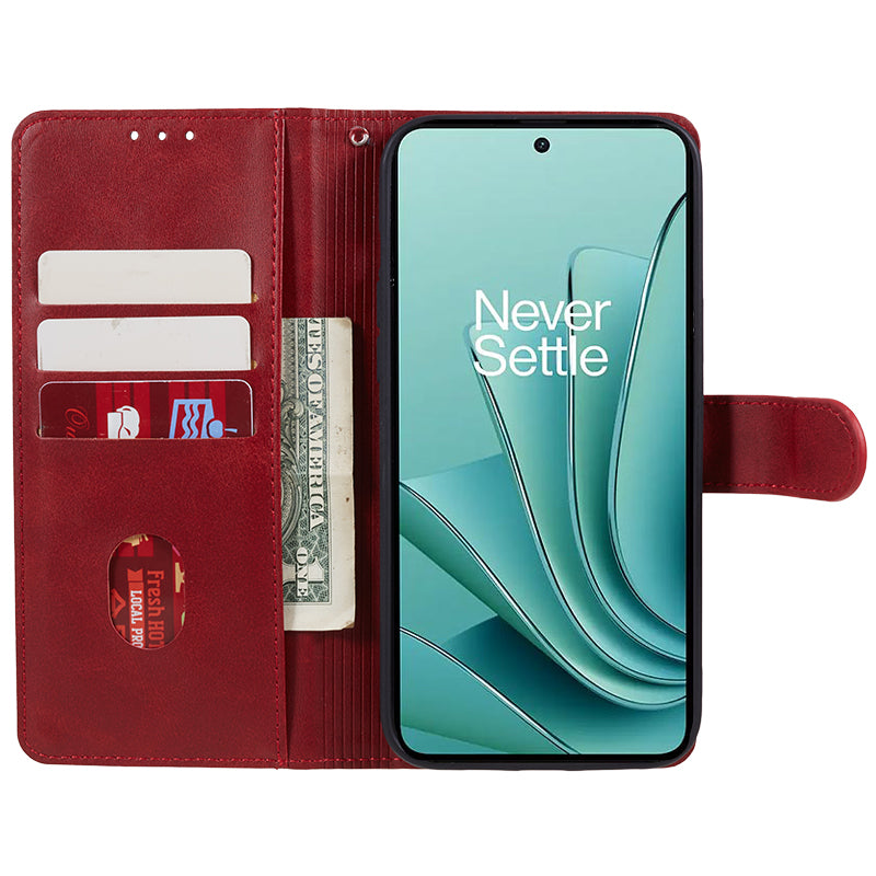For OnePlus Ace 2V / Nord 3 5G PU Leather Phone Case Calf Texture Wallet Stand Anti-drop Cover