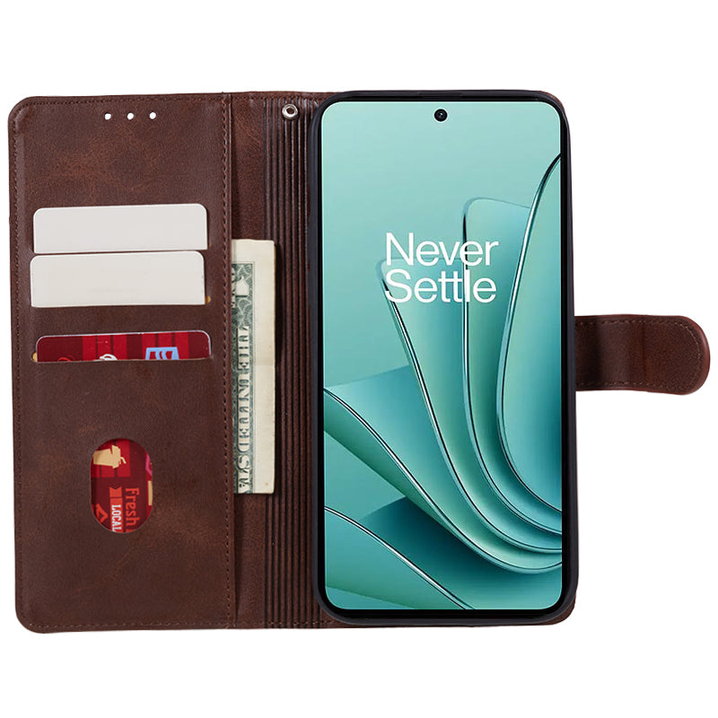 For OnePlus Ace 2V / Nord 3 5G PU Leather Phone Case Calf Texture Wallet Stand Anti-drop Cover