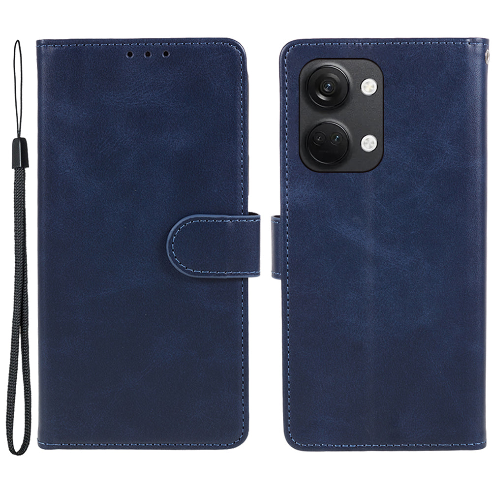 For OnePlus Ace 2V / Nord 3 5G PU Leather Phone Case Calf Texture Wallet Stand Anti-drop Cover