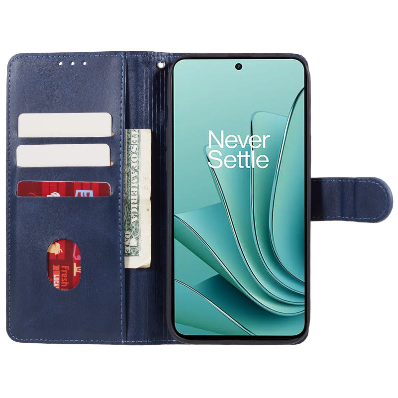 For OnePlus Ace 2V / Nord 3 5G PU Leather Phone Case Calf Texture Wallet Stand Anti-drop Cover