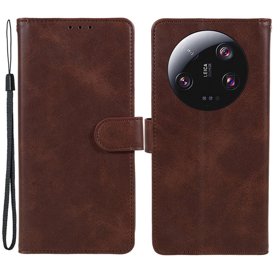 For Xiaomi 13 Ultra PU Leather Phone Case Calf Texture Wallet Stand Protective Cover