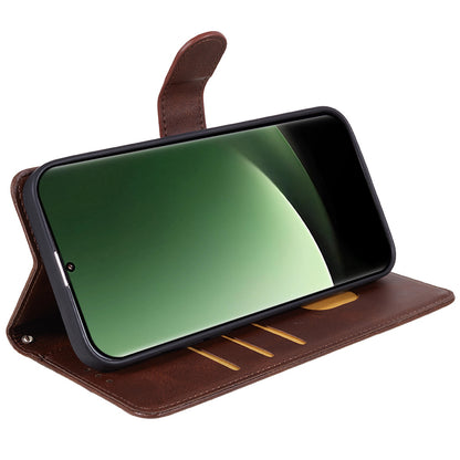 For Xiaomi 13 Ultra PU Leather Phone Case Calf Texture Wallet Stand Protective Cover